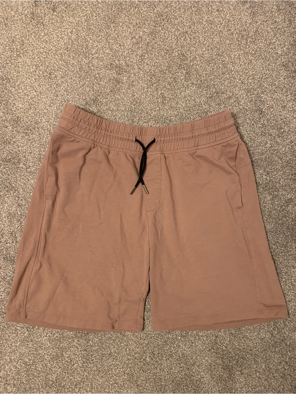Zella Men's Athletic Drawstring Shorts - Dusty Rose with Black Drawcord